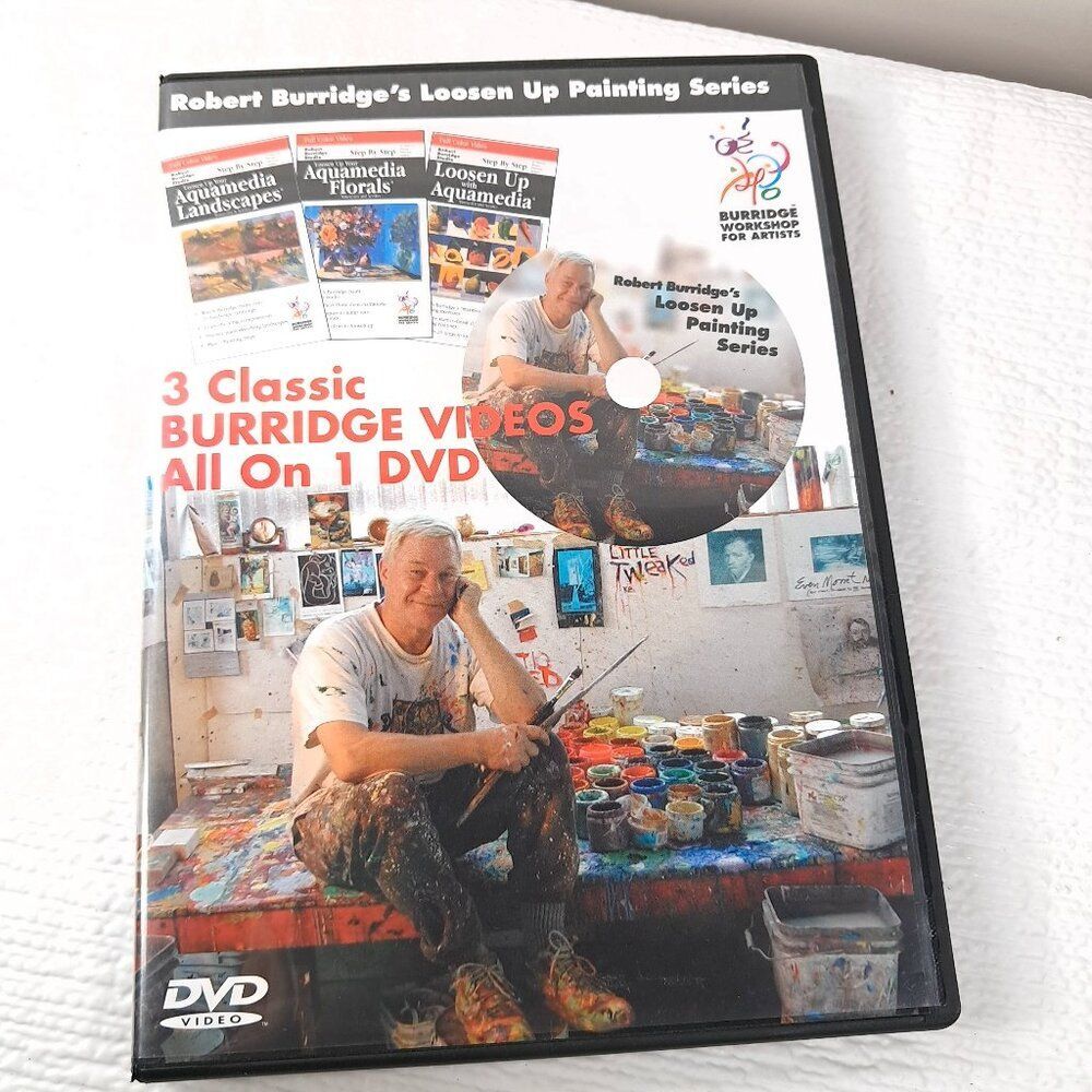 Robert Burridge Loosen Up Painting Series 3 Videos on‎ 1 DVD lesson Aquamedia